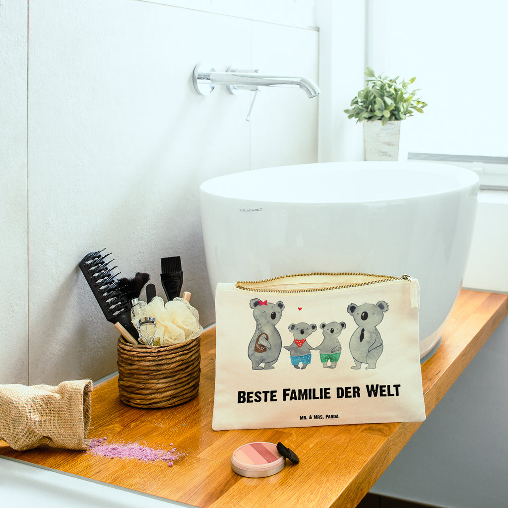Schminktasche Koala Familie zwei Schminktasche, Kosmetiktasche, Kosmetikbeutel, Stiftemäppchen, Etui, Federmappe, Makeup, XXL, Schminketui, Kosmetiketui, Schlamperetui, Familie, Vatertag, Muttertag, Bruder, Schwester, Mama, Papa, Oma, Opa, Koala, Koalabär, beste Familie, Familienzeit, Familienleben, Koalafamilie, Lieblingsfamilie