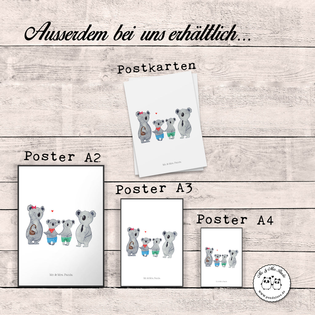 Poster Koala Familie zwei Poster, Wandposter, Bild, Wanddeko, Küchenposter, Kinderposter, Wanddeko Bild, Raumdekoration, Wanddekoration, Handgemaltes Poster, Mr. & Mrs. Panda Poster, Designposter, Kunstdruck, Posterdruck, Familie, Vatertag, Muttertag, Bruder, Schwester, Mama, Papa, Oma, Opa, Koala, Koalabär, beste Familie, Familienzeit, Familienleben, Koalafamilie, Lieblingsfamilie