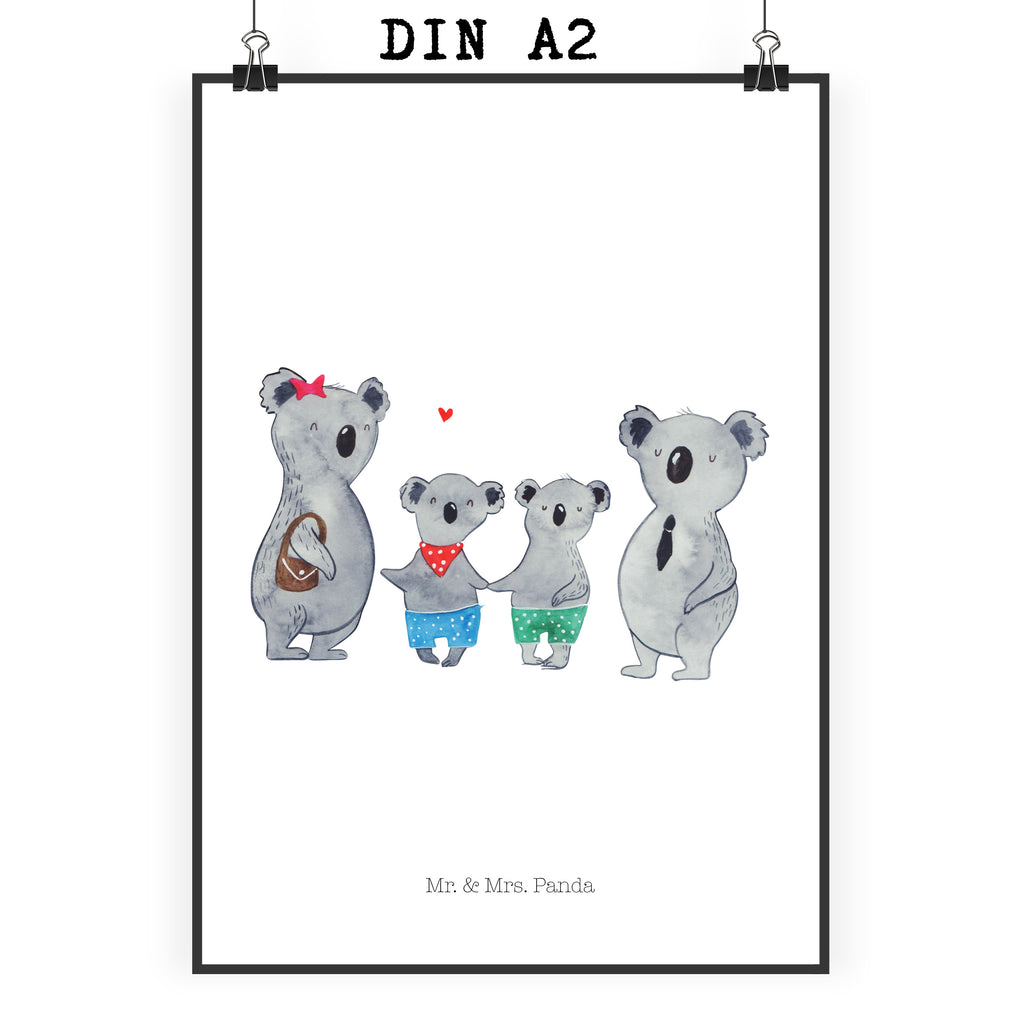 Poster Koala Familie zwei Poster, Wandposter, Bild, Wanddeko, Küchenposter, Kinderposter, Wanddeko Bild, Raumdekoration, Wanddekoration, Handgemaltes Poster, Mr. & Mrs. Panda Poster, Designposter, Kunstdruck, Posterdruck, Familie, Vatertag, Muttertag, Bruder, Schwester, Mama, Papa, Oma, Opa, Koala, Koalabär, beste Familie, Familienzeit, Familienleben, Koalafamilie, Lieblingsfamilie