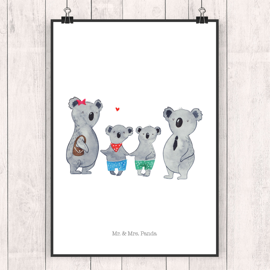 Poster Koala Familie zwei Poster, Wandposter, Bild, Wanddeko, Küchenposter, Kinderposter, Wanddeko Bild, Raumdekoration, Wanddekoration, Handgemaltes Poster, Mr. & Mrs. Panda Poster, Designposter, Kunstdruck, Posterdruck, Familie, Vatertag, Muttertag, Bruder, Schwester, Mama, Papa, Oma, Opa, Koala, Koalabär, beste Familie, Familienzeit, Familienleben, Koalafamilie, Lieblingsfamilie