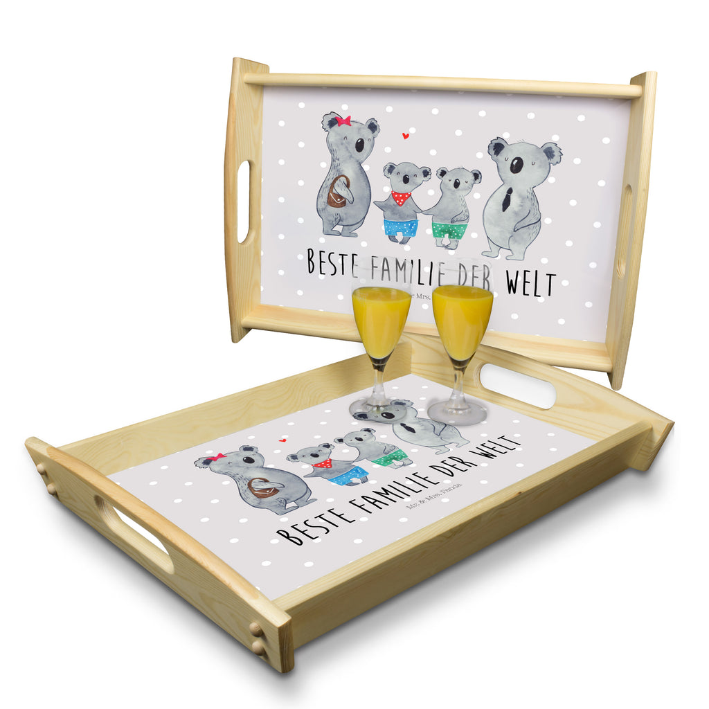 Serviertablett Koala Familie zwei Tablett, Holztablett, Küchentablett, Dekotablett, Frühstückstablett, Familie, Vatertag, Muttertag, Bruder, Schwester, Mama, Papa, Oma, Opa, Koala, Koalabär, beste Familie, Familienzeit, Familienleben, Koalafamilie, Lieblingsfamilie