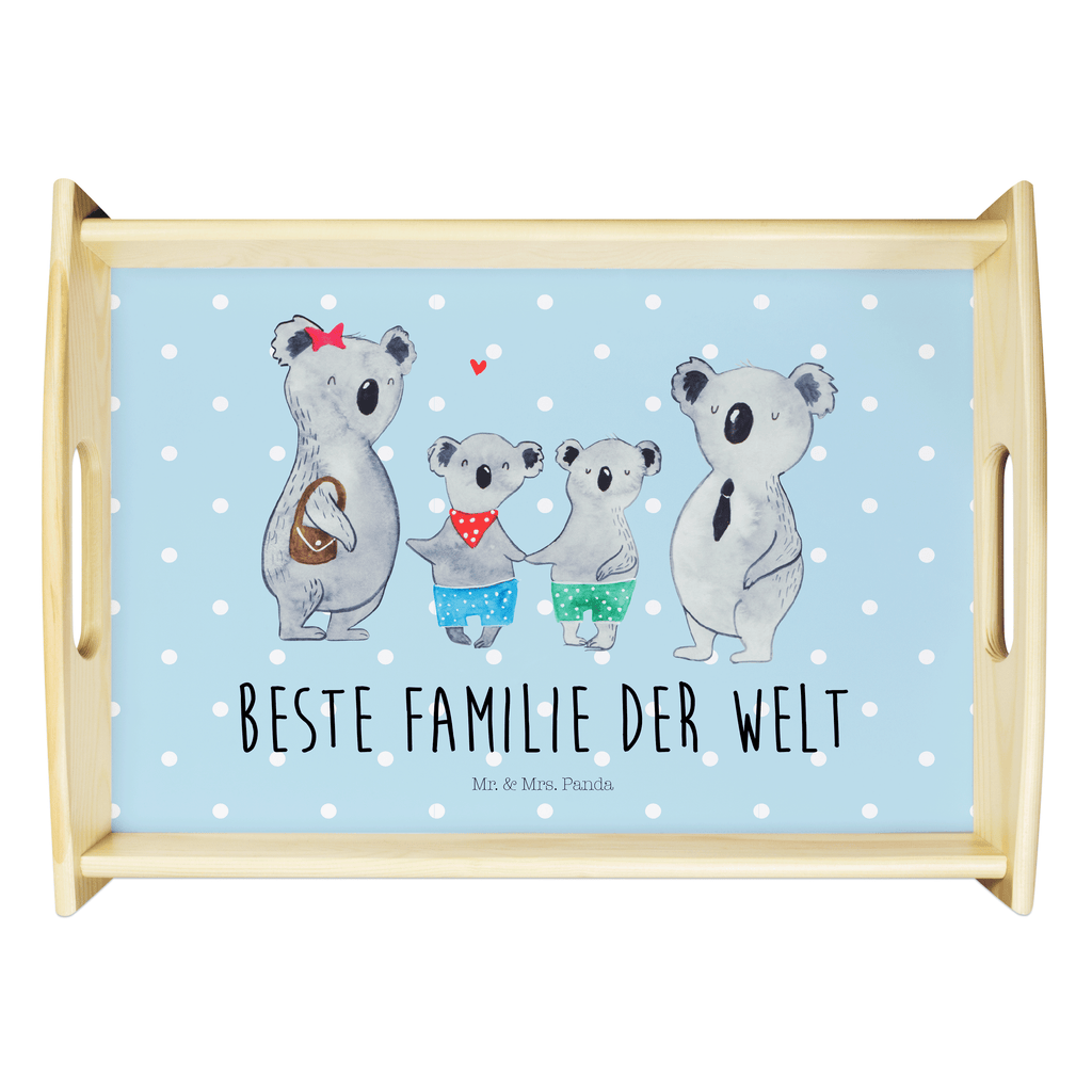 Serviertablett Koala Familie zwei Tablett, Holztablett, Küchentablett, Dekotablett, Frühstückstablett, Familie, Vatertag, Muttertag, Bruder, Schwester, Mama, Papa, Oma, Opa, Koala, Koalabär, beste Familie, Familienzeit, Familienleben, Koalafamilie, Lieblingsfamilie