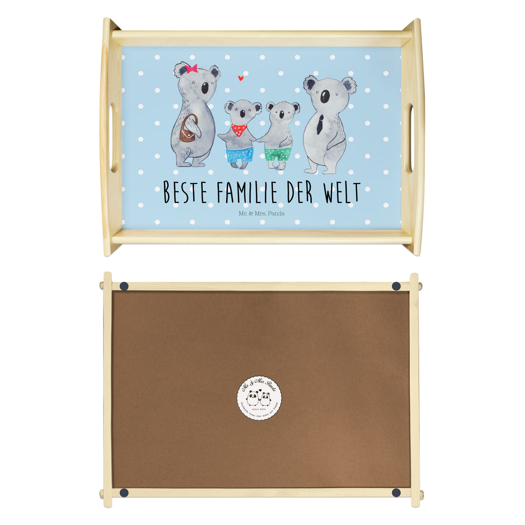 Serviertablett Koala Familie zwei Tablett, Holztablett, Küchentablett, Dekotablett, Frühstückstablett, Familie, Vatertag, Muttertag, Bruder, Schwester, Mama, Papa, Oma, Opa, Koala, Koalabär, beste Familie, Familienzeit, Familienleben, Koalafamilie, Lieblingsfamilie