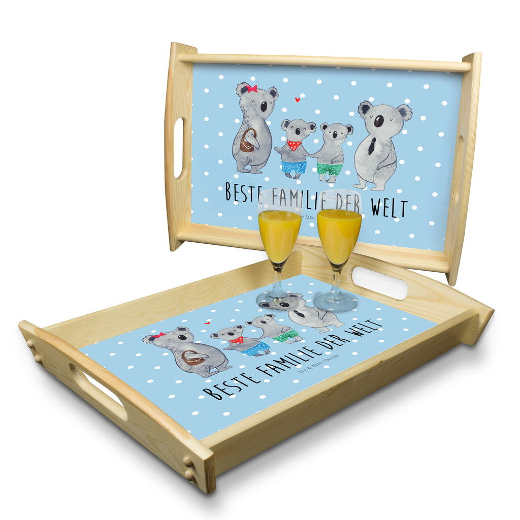 Serviertablett Koala Familie zwei Tablett, Holztablett, Küchentablett, Dekotablett, Frühstückstablett, Familie, Vatertag, Muttertag, Bruder, Schwester, Mama, Papa, Oma, Opa, Koala, Koalabär, beste Familie, Familienzeit, Familienleben, Koalafamilie, Lieblingsfamilie