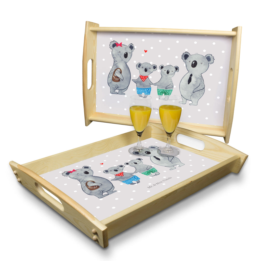 Serviertablett Koala Familie zwei Tablett, Holztablett, Küchentablett, Dekotablett, Frühstückstablett, Familie, Vatertag, Muttertag, Bruder, Schwester, Mama, Papa, Oma, Opa, Koala, Koalabär, beste Familie, Familienzeit, Familienleben, Koalafamilie, Lieblingsfamilie