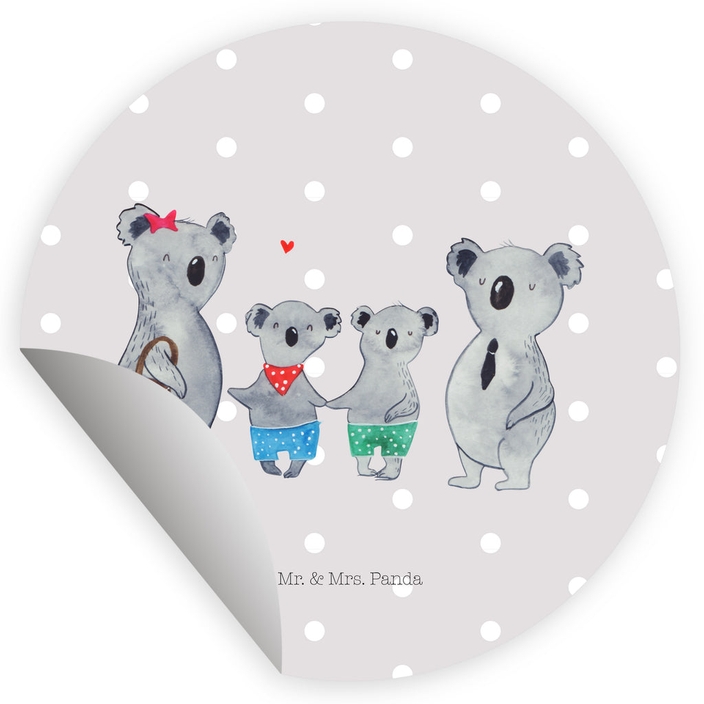 40mm Rund Aufkleber Koala Familie zwei Sticker, Aufkleber, Etikett, Familie, Vatertag, Muttertag, Bruder, Schwester, Mama, Papa, Oma, Opa, Koala, Koalabär, beste Familie, Familienzeit, Familienleben, Koalafamilie, Lieblingsfamilie