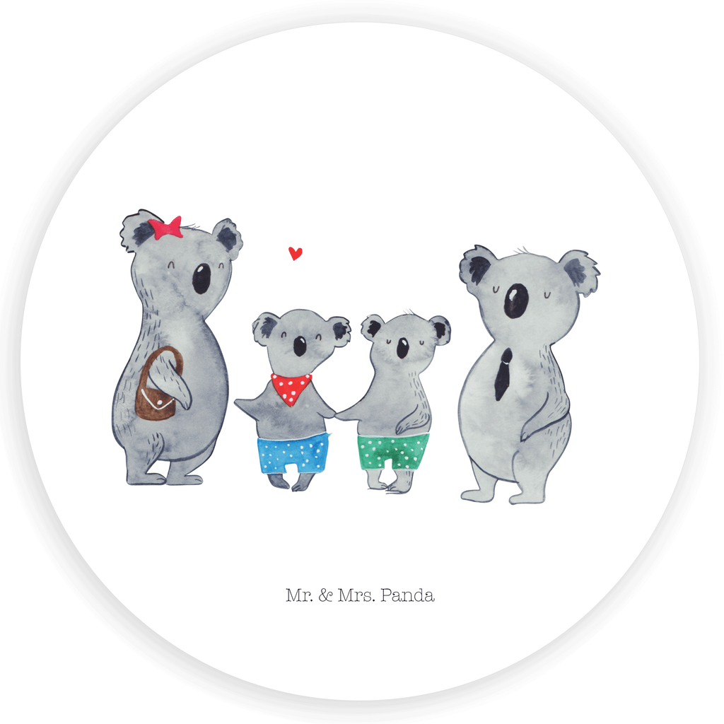 40mm Rund Aufkleber Koala Familie zwei Sticker, Aufkleber, Etikett, Familie, Vatertag, Muttertag, Bruder, Schwester, Mama, Papa, Oma, Opa, Koala, Koalabär, beste Familie, Familienzeit, Familienleben, Koalafamilie, Lieblingsfamilie