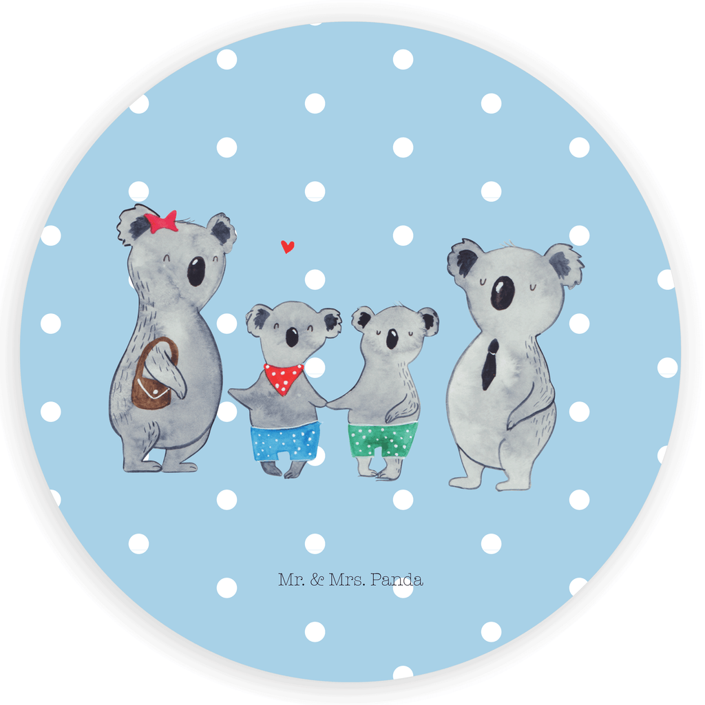 40mm Rund Aufkleber Koala Familie zwei Sticker, Aufkleber, Etikett, Familie, Vatertag, Muttertag, Bruder, Schwester, Mama, Papa, Oma, Opa, Koala, Koalabär, beste Familie, Familienzeit, Familienleben, Koalafamilie, Lieblingsfamilie