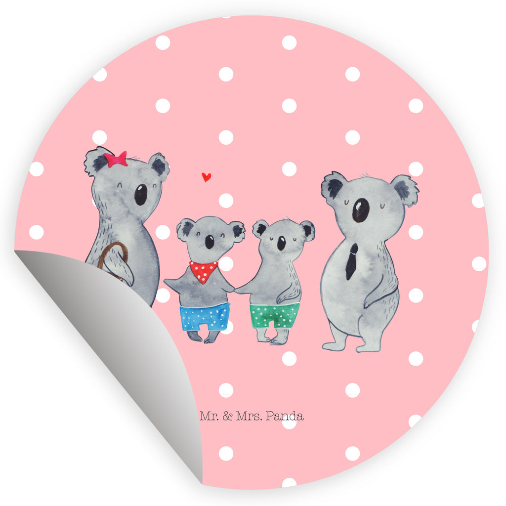 40mm Rund Aufkleber Koala Familie zwei Sticker, Aufkleber, Etikett, Familie, Vatertag, Muttertag, Bruder, Schwester, Mama, Papa, Oma, Opa, Koala, Koalabär, beste Familie, Familienzeit, Familienleben, Koalafamilie, Lieblingsfamilie