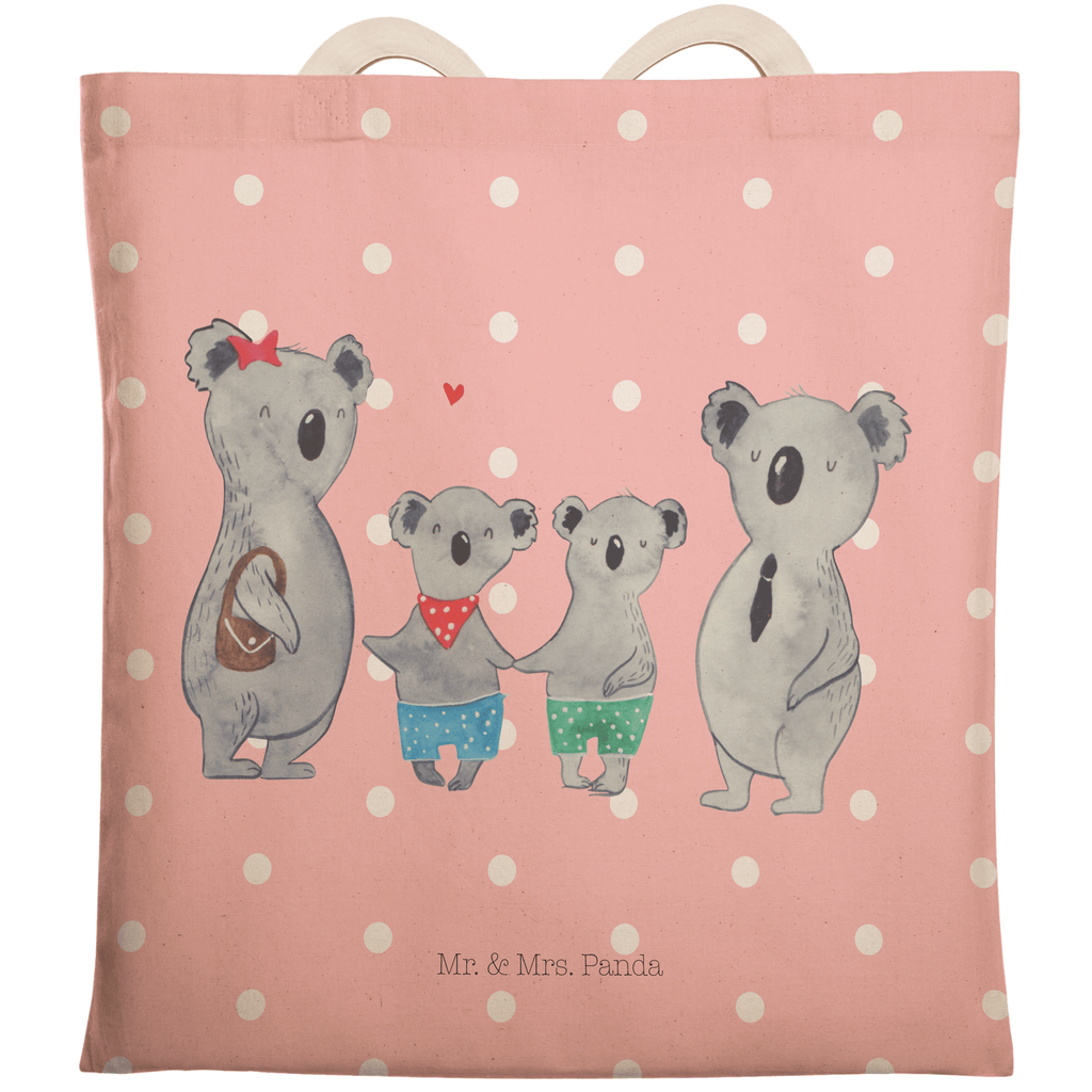 Einkaufstasche Koala Familie zwei Tragetasche, Tasche, Beutel, Stofftasche, Baumwolltasche, Umhängetasche, Shopper, Familie, Vatertag, Muttertag, Bruder, Schwester, Mama, Papa, Oma, Opa, Koala, Koalabär, beste Familie, Familienzeit, Familienleben, Koalafamilie, Lieblingsfamilie