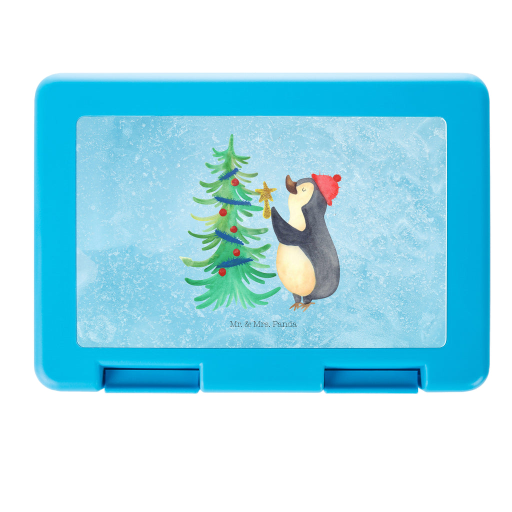 Brotdose Pinguin Weihnachtsbaum Brotbox, Snackbox, Lunch box, Butterbrotdose, Brotzeitbox, Winter, Weihnachten, Weihnachtsdeko, Nikolaus, Advent, Heiligabend, Wintermotiv, Pinguin