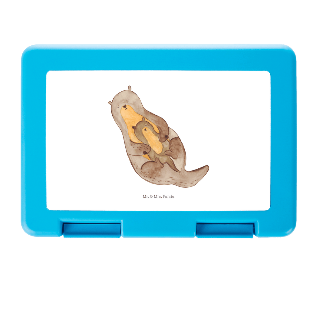 Brotdose Otter mit Kind Brotbox, Snackbox, Lunch box, Butterbrotdose, Brotzeitbox, Otter, Fischotter, Seeotter, Otter Seeotter See Otter