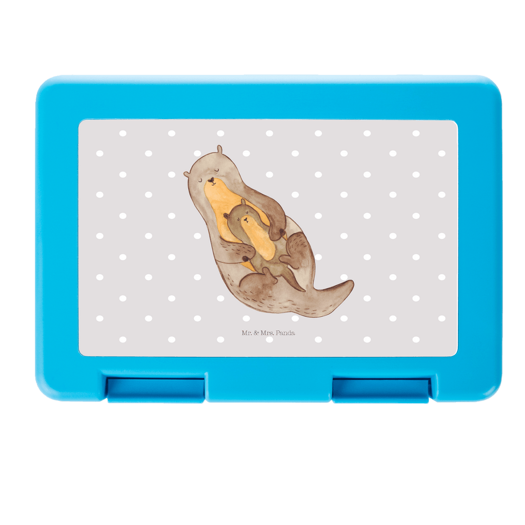 Brotdose Otter mit Kind Brotbox, Snackbox, Lunch box, Butterbrotdose, Brotzeitbox, Otter, Fischotter, Seeotter, Otter Seeotter See Otter