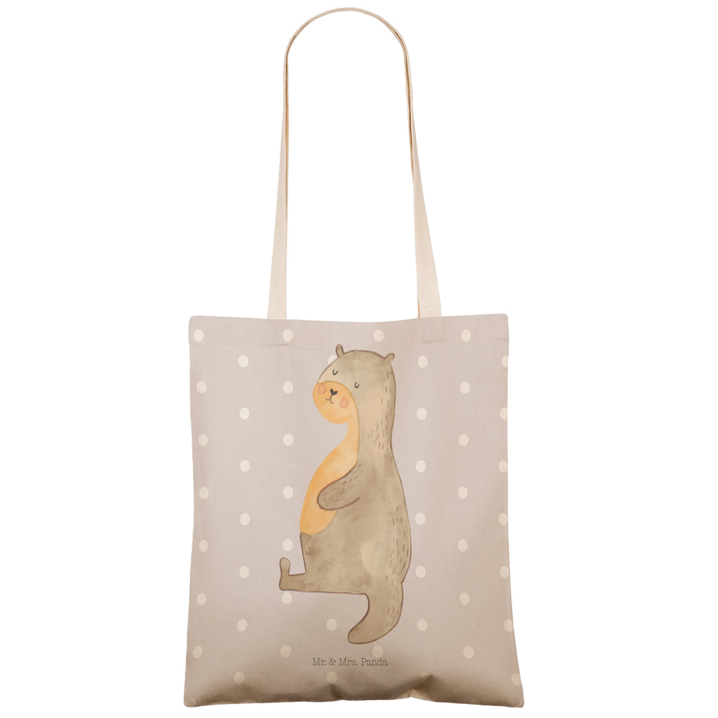 Einkaufstasche Otter Bauch Tragetasche, Tasche, Beutel, Stofftasche, Baumwolltasche, Umhängetasche, Shopper, Otter, Fischotter, Seeotter, Otter Seeotter See Otter