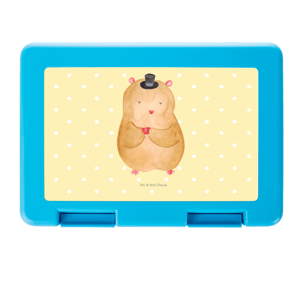 Brotdose Hamster mit Hut Brotbox, Snackbox, Lunch box, Butterbrotdose, Brotzeitbox, Tiermotive, Gute Laune, lustige Sprüche, Tiere, Hamster, Hut, Magier, Zylinder, Zwerghamster, Zauberer, Houdini