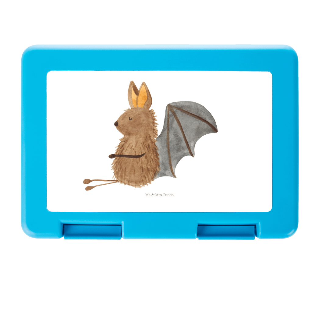 Brotdose Fledermaus sitzend Brotbox, Snackbox, Lunch box, Butterbrotdose, Brotzeitbox, Tiermotive, Gute Laune, lustige Sprüche, Tiere, Fledermaus, Fledermäuse, Motivation, entspannen