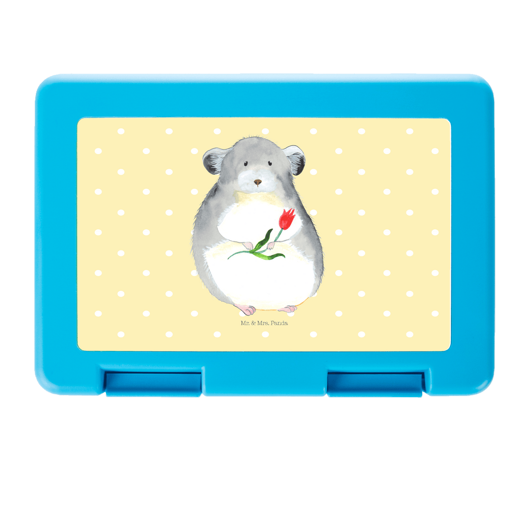 Brotdose Chinchilla mit Blume Brotbox, Snackbox, Lunch box, Butterbrotdose, Brotzeitbox, Tiermotive, Gute Laune, lustige Sprüche, Tiere, Chinchilla, Chinchillas, Liebeskummer, Kummer, Depressionen, traurig sein, Chaos, Glücklichsein, Büro, Büroalltag