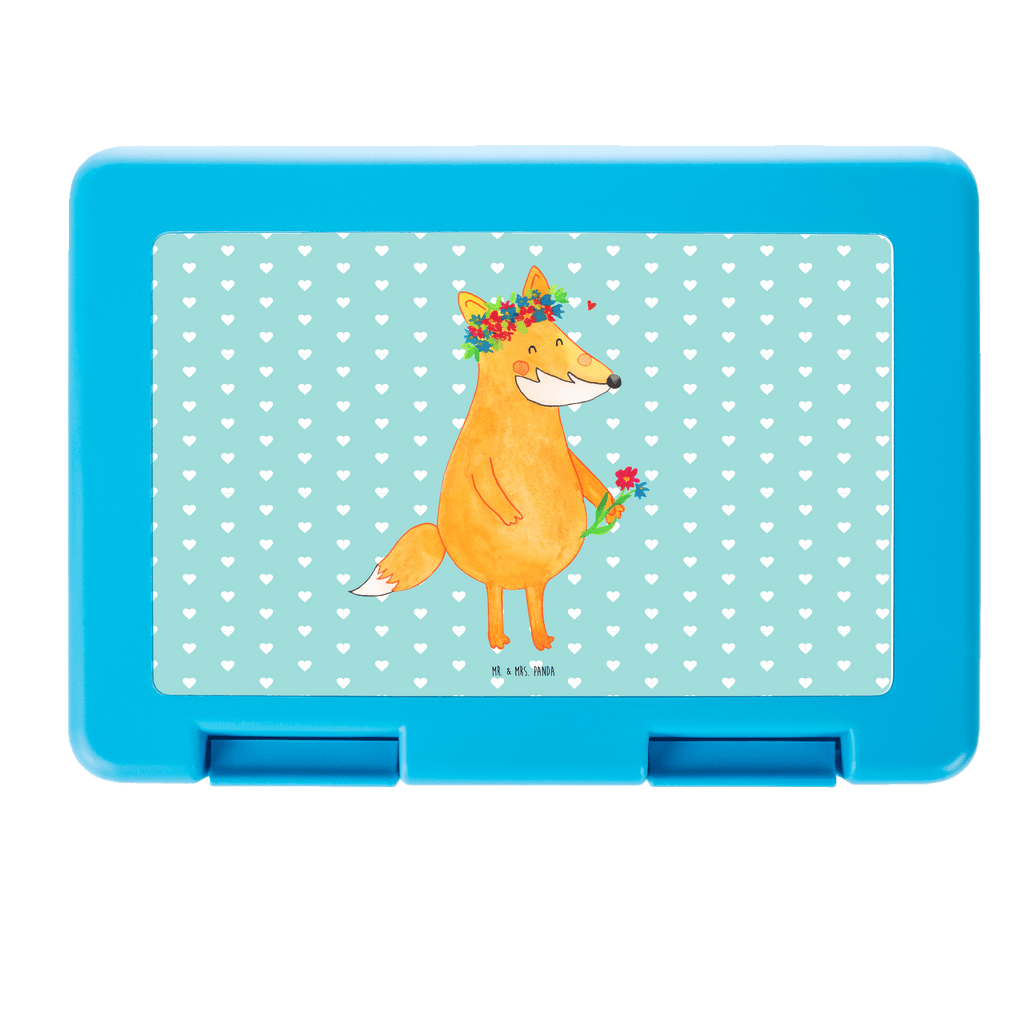 Brotdose Fuchs Blumenliebe Brotbox, Snackbox, Lunch box, Butterbrotdose, Brotzeitbox, Fuchs, Füchse, Fox, Liebe, Freundin, Fuchsmädchen, Blumenmädchen, Freundinnen, Liebesbeweis, Blume, Blumen, Motivation, Freude, ich, mich, Selbstliebe