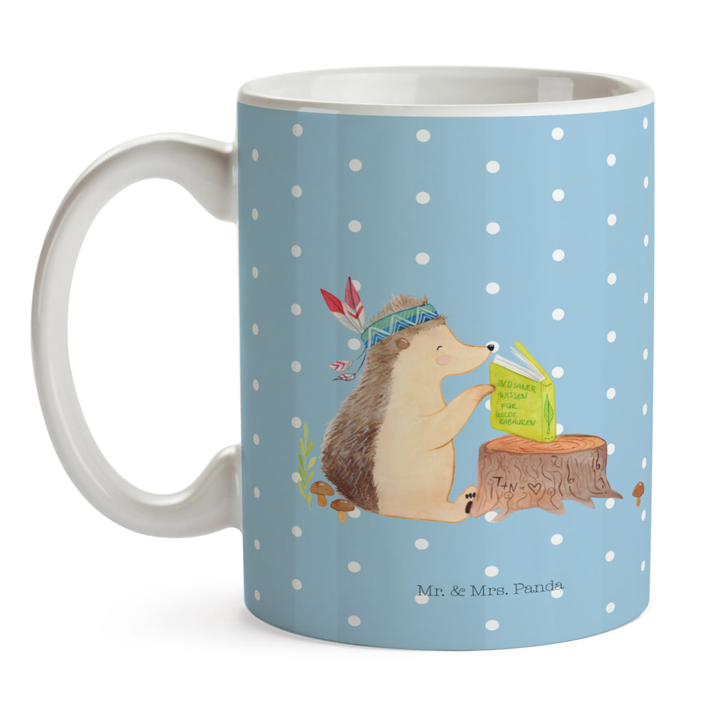 Tasse Igel Indianer Igel, Indianer, Abenteuer, Lagerfeuer, Camping Becher, Kaffeetasse, Kaffeebecher, Tee, Frühstück, Büro  Waldtiere, Tiere