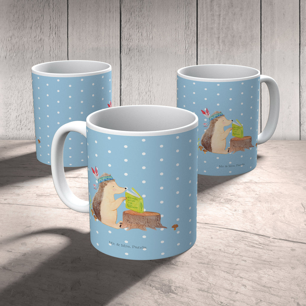 Tasse Igel Indianer Igel, Indianer, Abenteuer, Lagerfeuer, Camping Becher, Kaffeetasse, Kaffeebecher, Tee, Frühstück, Büro  Waldtiere, Tiere
