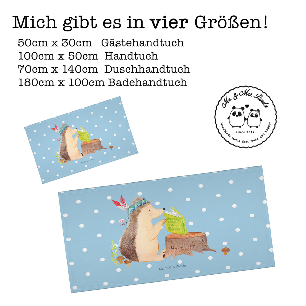 Gäste Handtuch Igel Indianer Gästetuch, Reisehandtuch, Sport Handtuch, Frottier, Kinder Handtuch, Waldtiere, Tiere, Igel, Indianer, Abenteuer, Lagerfeuer, Camping