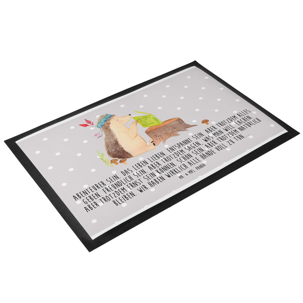 Fußmatte Igel Indianer Igel, Indianer, Abenteuer, Lagerfeuer, Camping Türvorleger, Schmutzmatte, Fußabtreter, Matte, Schmutzfänger, Fußabstreifer, Schmutzfangmatte, Türmatte, Motivfußmatte,  Haustürmatte, Vorleger  Waldtiere, Tiere
