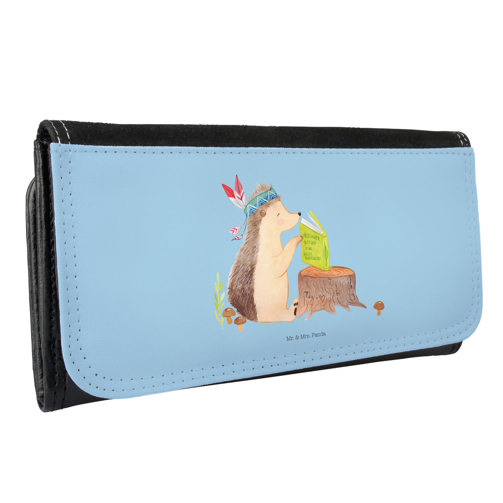 Damen Portemonnaie Igel Indianer Portemonnaie, Portemonee, Geldbörse, Damen, Groß, XXL, Geldbeutel, Portemonnaies, Waldtiere, Tiere, Igel, Indianer, Abenteuer, Lagerfeuer, Camping