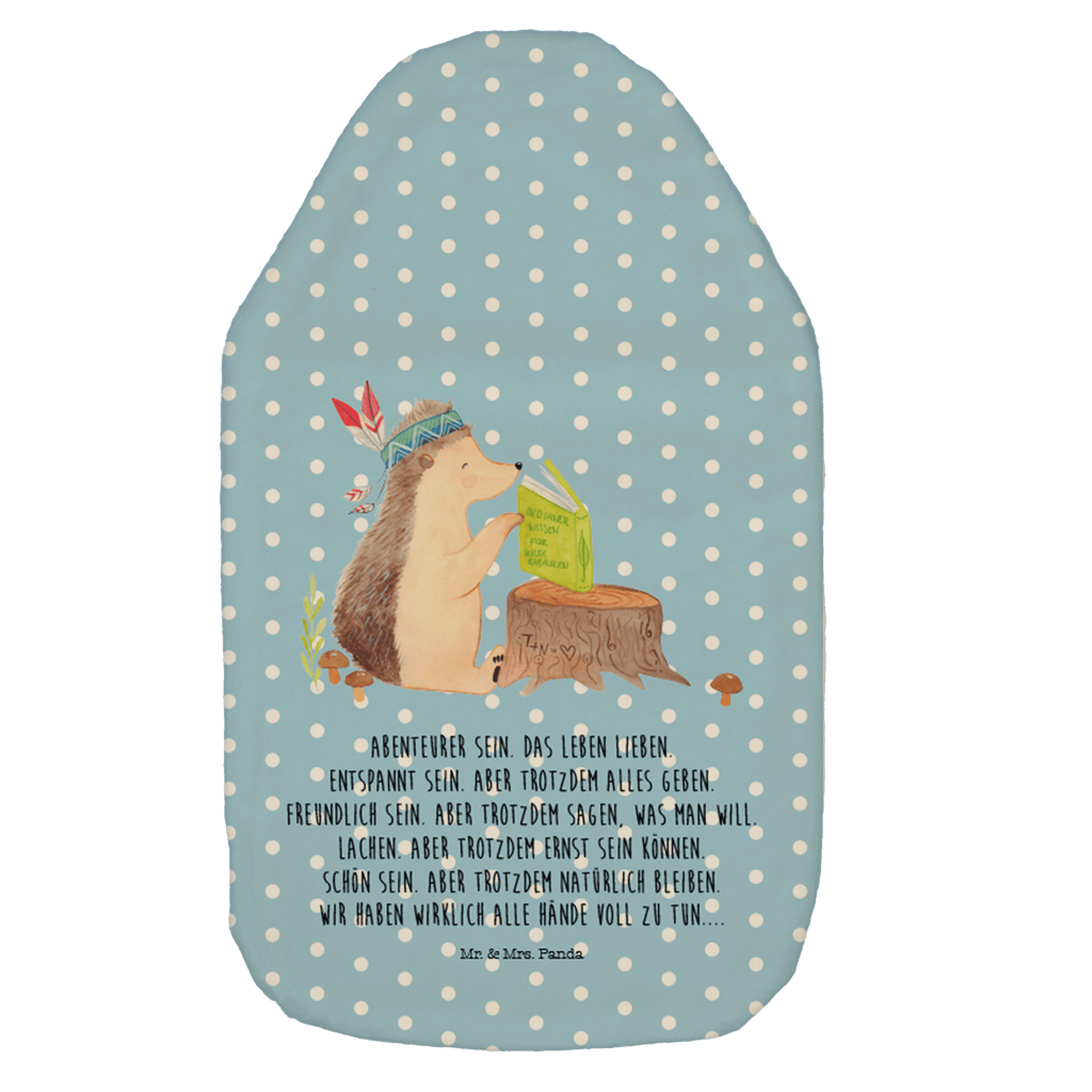Wärmflasche Igel Indianer Wärmekissen, Kinderwärmflasche, Körnerkissen, Wärmflaschenbezug, Wärmflasche mit Bezug, Waldtiere, Tiere, Igel, Indianer, Abenteuer, Lagerfeuer, Camping