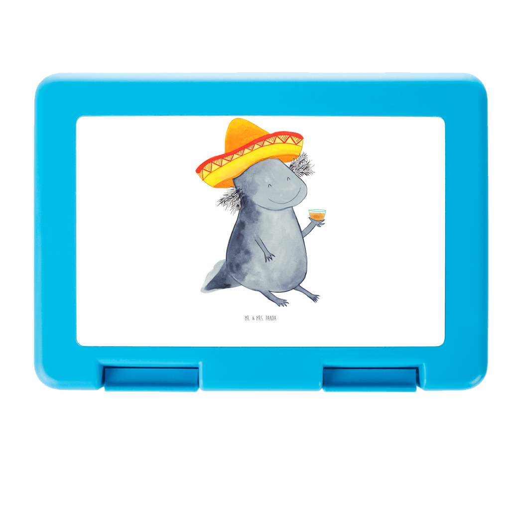 Brotdose Axolotl Tequila Brotbox, Snackbox, Lunch box, Butterbrotdose, Brotzeitbox, Axolotl, Molch, Mexico, Mexiko, Sombrero, Zitrone, Tequila, Motivation, Spruch, Schwanzlurch, Lurch, Lurche, Axolot, Feuerdrache, Feuersalamander