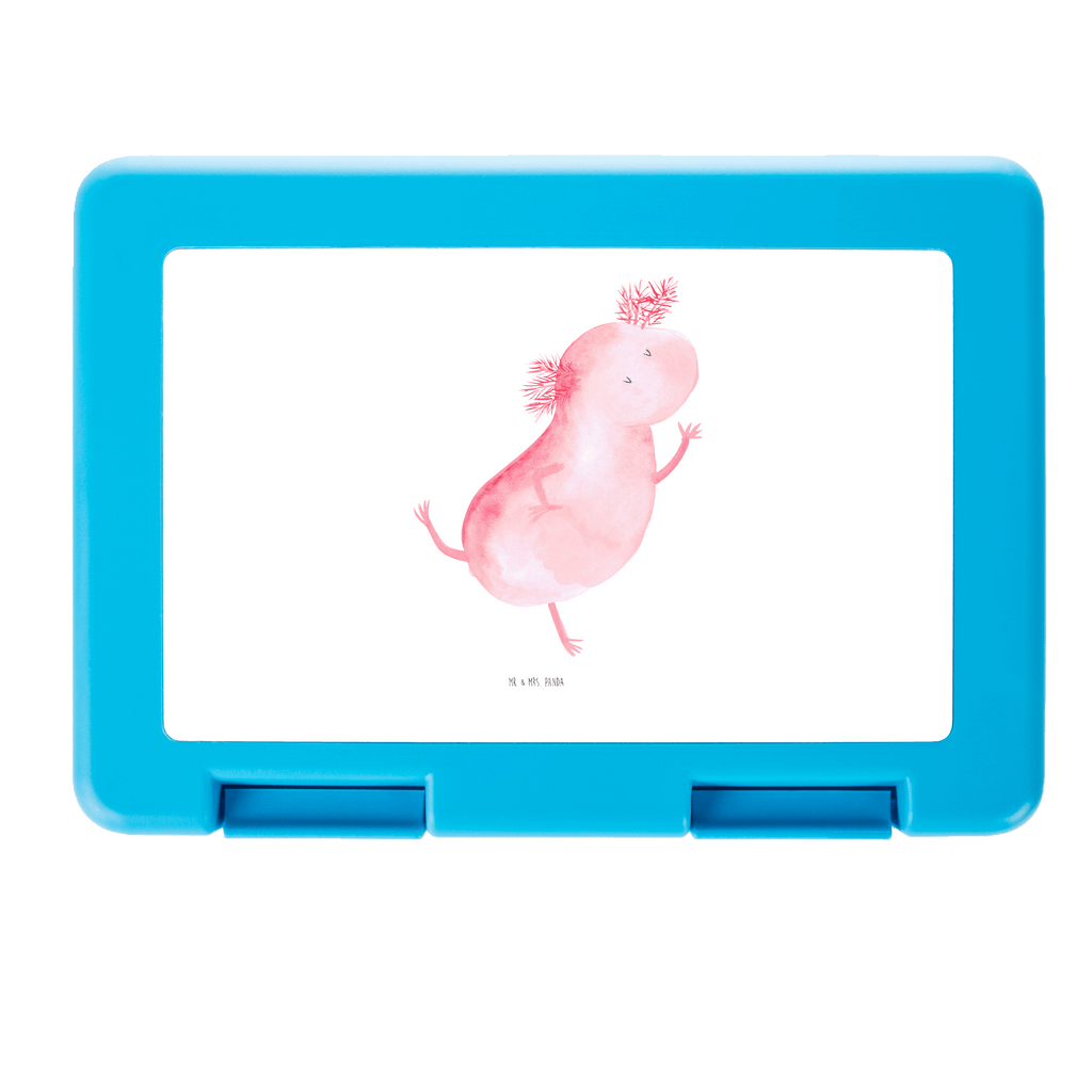 Brotdose Axolotl tanzt Brotbox, Snackbox, Lunch box, Butterbrotdose, Brotzeitbox, Axolotl, Molch, Axolot, Schwanzlurch, Lurch, Lurche, Dachschaden, Sterne, verrückt, Freundin, beste Freundin