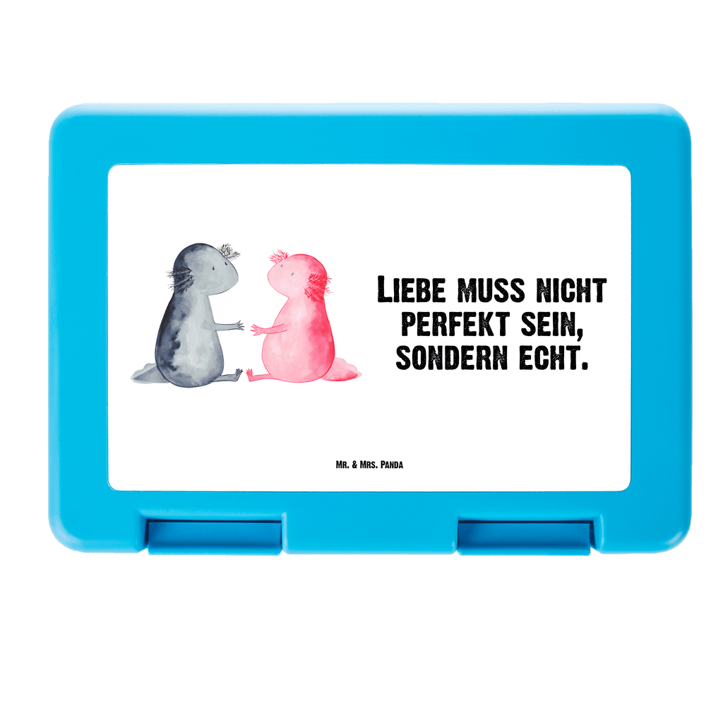 Brotdose Axolotl Liebe Brotbox, Snackbox, Lunch box, Butterbrotdose, Brotzeitbox, Axolotl, Molch, Axolot, Schwanzlurch, Lurch, Lurche, Liebe, große Liebe, Liebesbeweis, Freund, Verlobter, Ehemann, Jahrestag, Valentinstag