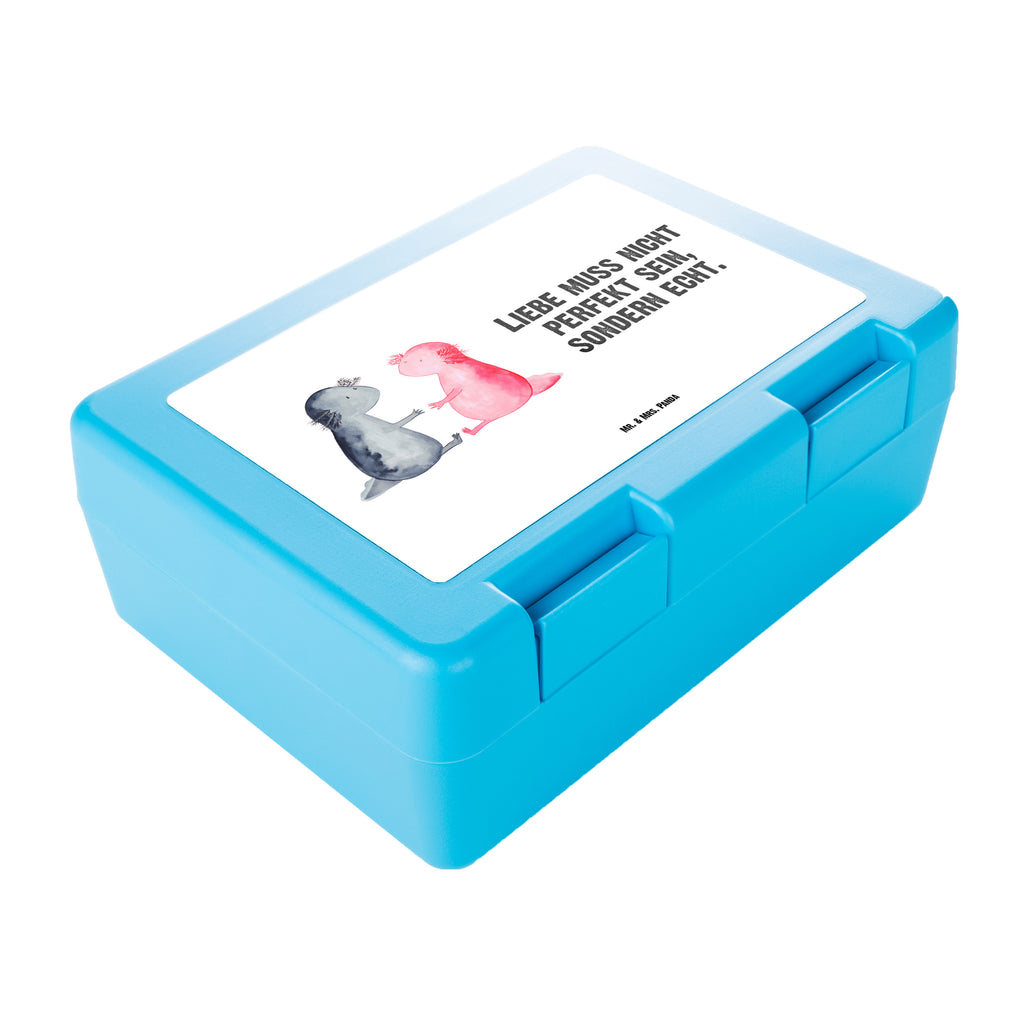 Brotdose Axolotl Liebe Brotbox, Snackbox, Lunch box, Butterbrotdose, Brotzeitbox, Axolotl, Molch, Axolot, Schwanzlurch, Lurch, Lurche, Liebe, große Liebe, Liebesbeweis, Freund, Verlobter, Ehemann, Jahrestag, Valentinstag