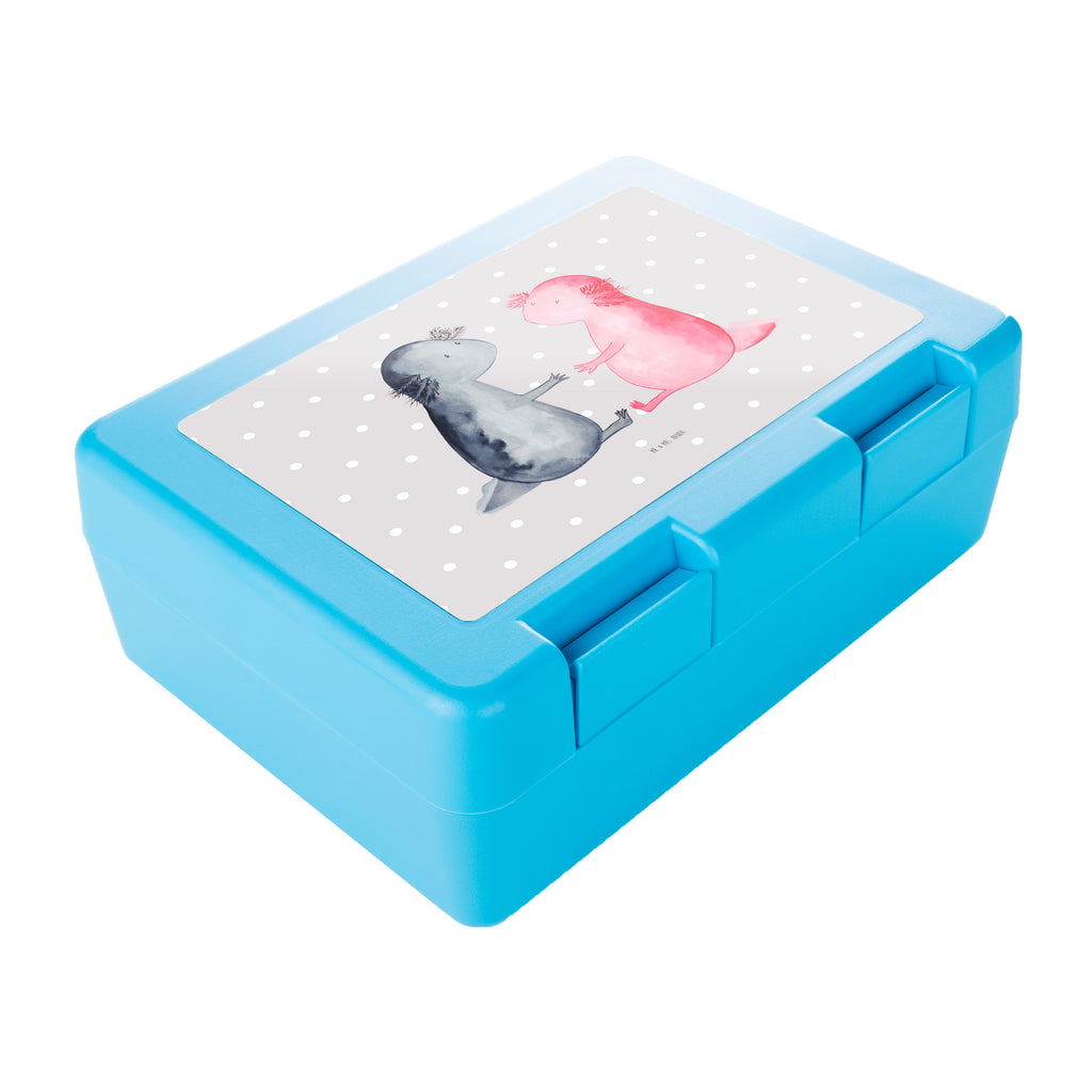 Brotdose Axolotl Liebe Brotbox, Snackbox, Lunch box, Butterbrotdose, Brotzeitbox, Axolotl, Molch, Axolot, Schwanzlurch, Lurch, Lurche, Liebe, große Liebe, Liebesbeweis, Freund, Verlobter, Ehemann, Jahrestag, Valentinstag