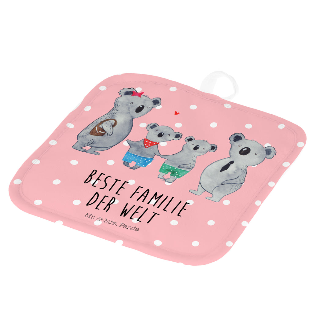 2er Set Topflappen  Koala Familie zwei Topflappen, Topfuntersetzer, Ofenhandschuh, Topflappen Set, Topflappen lustig, Topflappen mit Spruch, Familie, Vatertag, Muttertag, Bruder, Schwester, Mama, Papa, Oma, Opa, Koala, Koalabär, beste Familie, Familienzeit, Familienleben, Koalafamilie, Lieblingsfamilie
