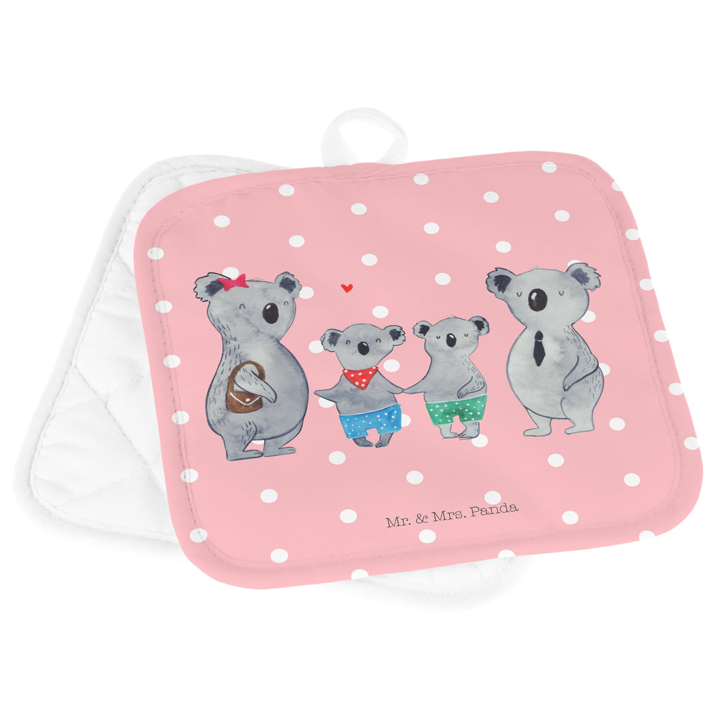 2er Set Topflappen  Koala Familie zwei Topflappen, Topfuntersetzer, Ofenhandschuh, Topflappen Set, Topflappen lustig, Topflappen mit Spruch, Familie, Vatertag, Muttertag, Bruder, Schwester, Mama, Papa, Oma, Opa, Koala, Koalabär, beste Familie, Familienzeit, Familienleben, Koalafamilie, Lieblingsfamilie