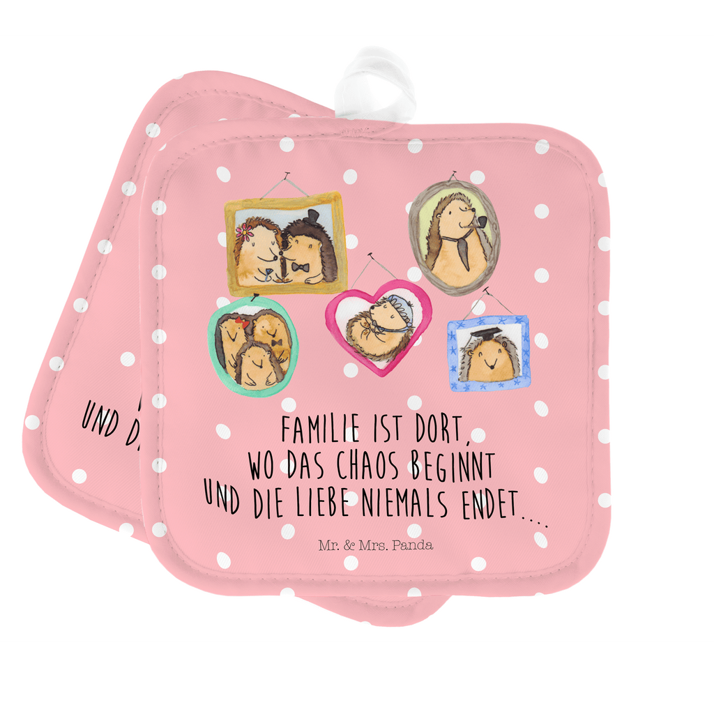 2er Set Topflappen  Igel Familie Topflappen, Topfuntersetzer, Ofenhandschuh, Topflappen Set, Topflappen lustig, Topflappen mit Spruch, Familie, Vatertag, Muttertag, Bruder, Schwester, Mama, Papa, Oma, Opa, Liebe, Igel, Bilder, Zusammenhalt, Glück