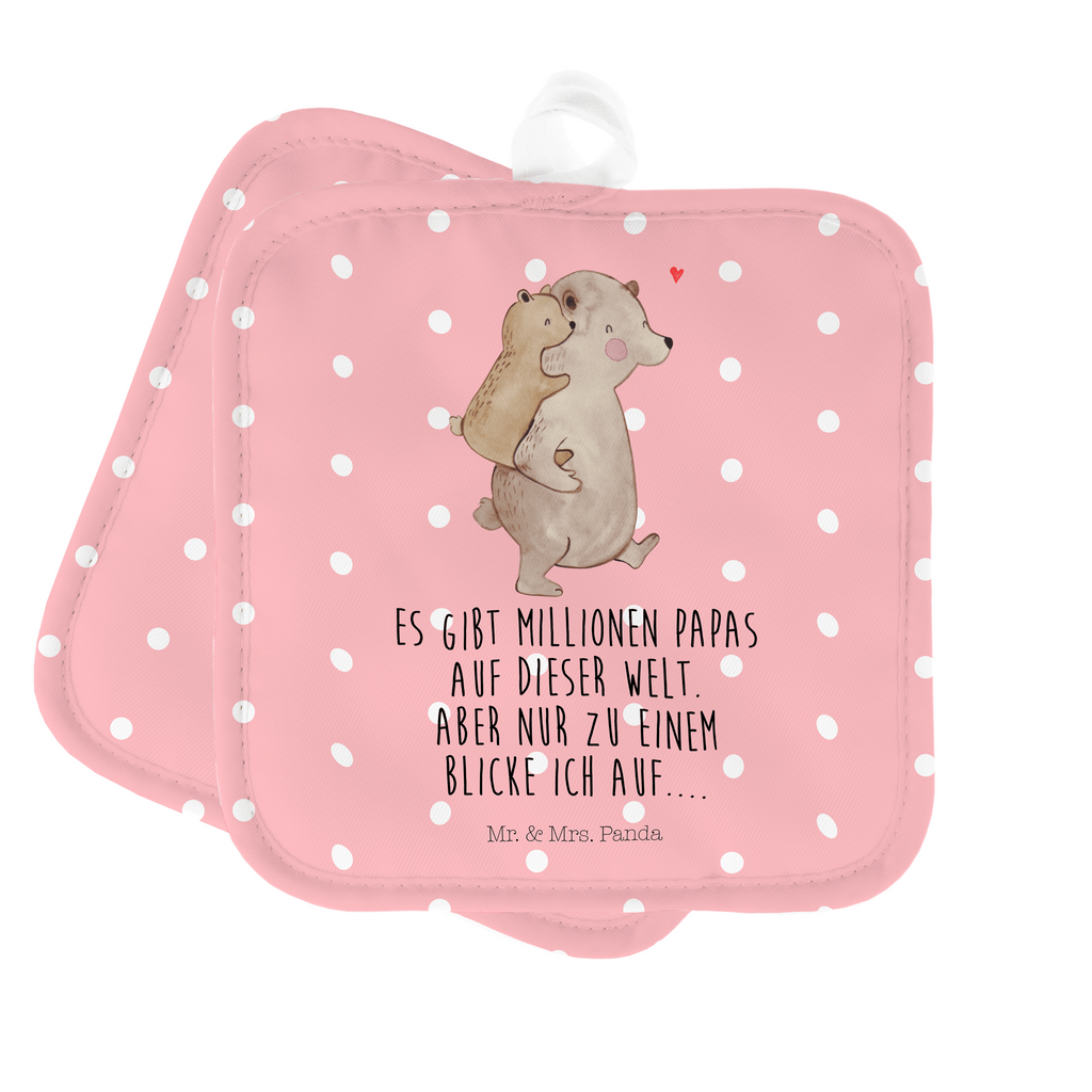 2er Set Topflappen  Papa Bär Topflappen, Topfuntersetzer, Ofenhandschuh, Topflappen Set, Topflappen lustig, Topflappen mit Spruch, Familie, Vatertag, Muttertag, Bruder, Schwester, Mama, Papa, Oma, Opa, Geschenk, Vater, Papi, Vati, Onkel, Geburtstag