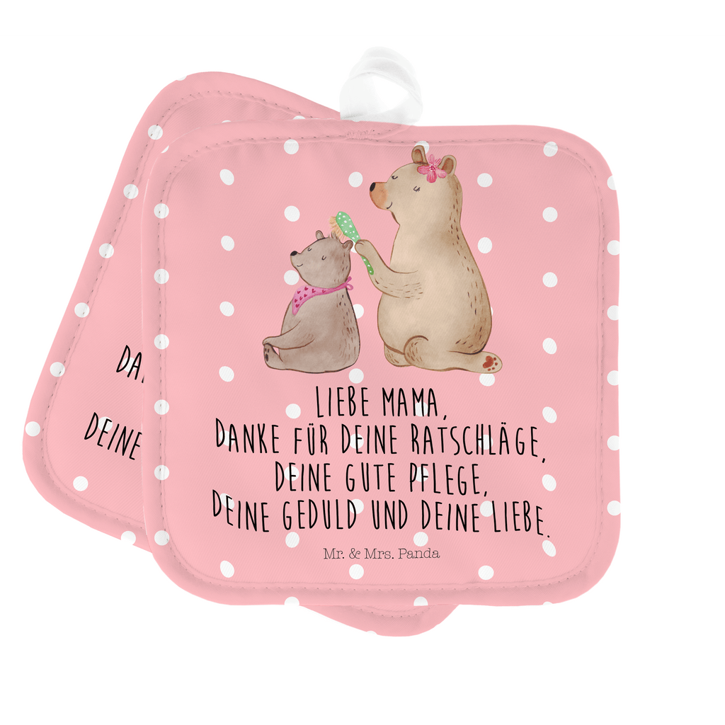 2er Set Topflappen  Bär mit Kind Topflappen, Topfuntersetzer, Ofenhandschuh, Topflappen Set, Topflappen lustig, Topflappen mit Spruch, Familie, Vatertag, Muttertag, Bruder, Schwester, Mama, Papa, Oma, Opa, Geschenk, Mutti, Mutter