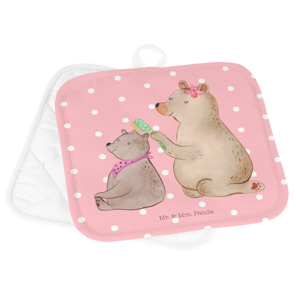 2er Set Topflappen  Bär mit Kind Topflappen, Topfuntersetzer, Ofenhandschuh, Topflappen Set, Topflappen lustig, Topflappen mit Spruch, Familie, Vatertag, Muttertag, Bruder, Schwester, Mama, Papa, Oma, Opa, Geschenk, Mutti, Mutter