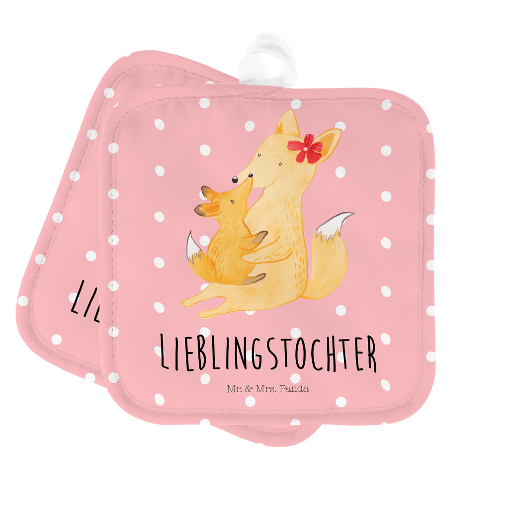 2er Set Topflappen  Fuchs Mama & Kind Topflappen, Topfuntersetzer, Ofenhandschuh, Topflappen Set, Topflappen lustig, Topflappen mit Spruch, Familie, Vatertag, Muttertag, Bruder, Schwester, Mama, Papa, Oma, Opa, Mutter, Tochter, Lieblingstochter, Beste Tochter, Geschenk