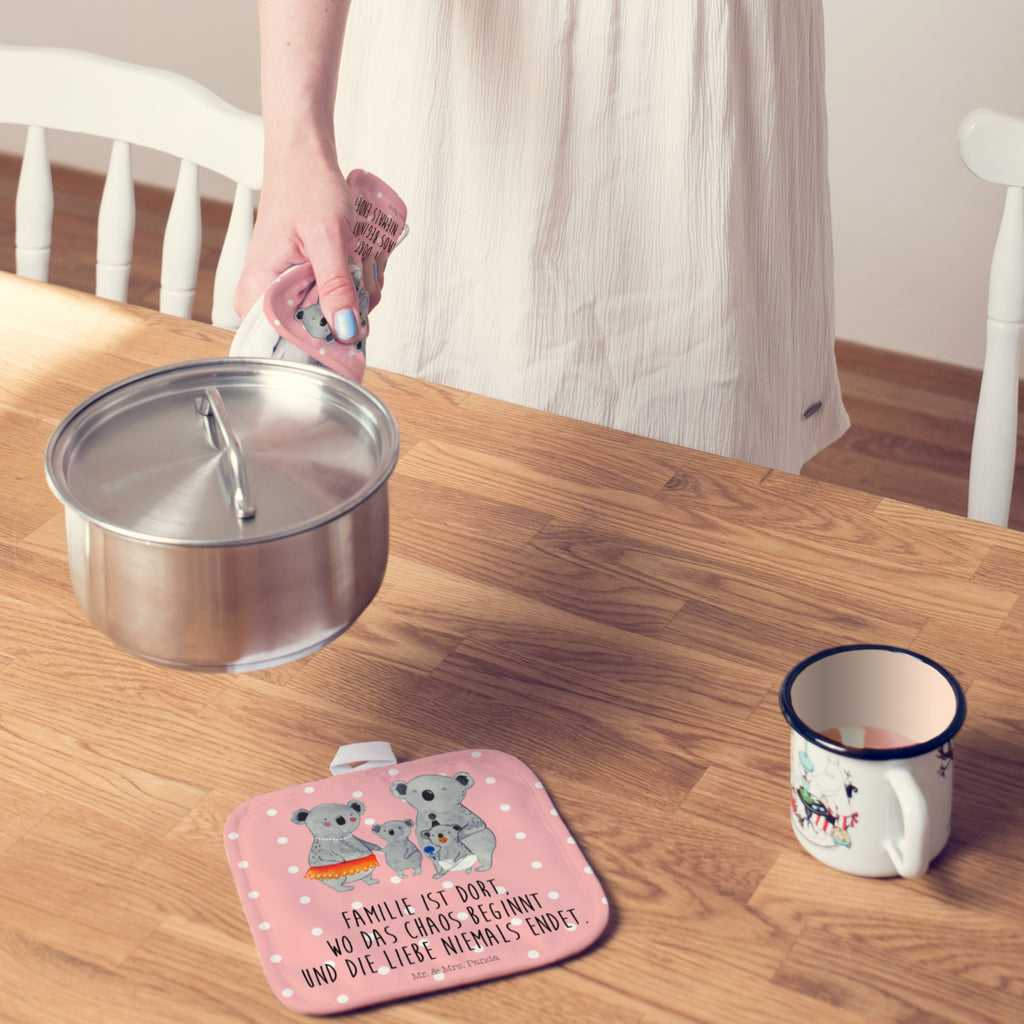 2er Set Topflappen  Koala Familie Topflappen, Topfuntersetzer, Ofenhandschuh, Topflappen Set, Topflappen lustig, Topflappen mit Spruch, Familie, Vatertag, Muttertag, Bruder, Schwester, Mama, Papa, Oma, Opa, Koala, Koalas, Family, Kinder, Geschwister, Familienleben