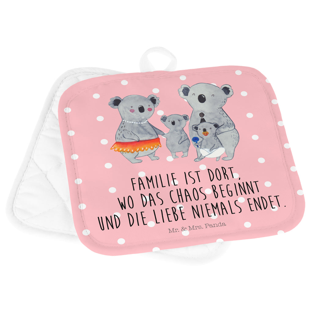 2er Set Topflappen  Koala Familie Topflappen, Topfuntersetzer, Ofenhandschuh, Topflappen Set, Topflappen lustig, Topflappen mit Spruch, Familie, Vatertag, Muttertag, Bruder, Schwester, Mama, Papa, Oma, Opa, Koala, Koalas, Family, Kinder, Geschwister, Familienleben