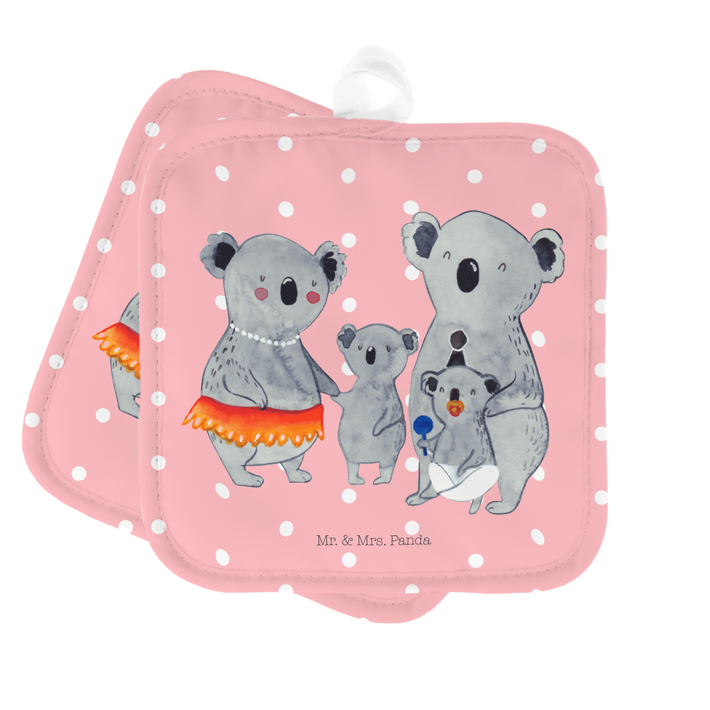 2er Set Topflappen  Koala Familie Topflappen, Topfuntersetzer, Ofenhandschuh, Topflappen Set, Topflappen lustig, Topflappen mit Spruch, Familie, Vatertag, Muttertag, Bruder, Schwester, Mama, Papa, Oma, Opa, Koala, Koalas, Family, Kinder, Geschwister, Familienleben
