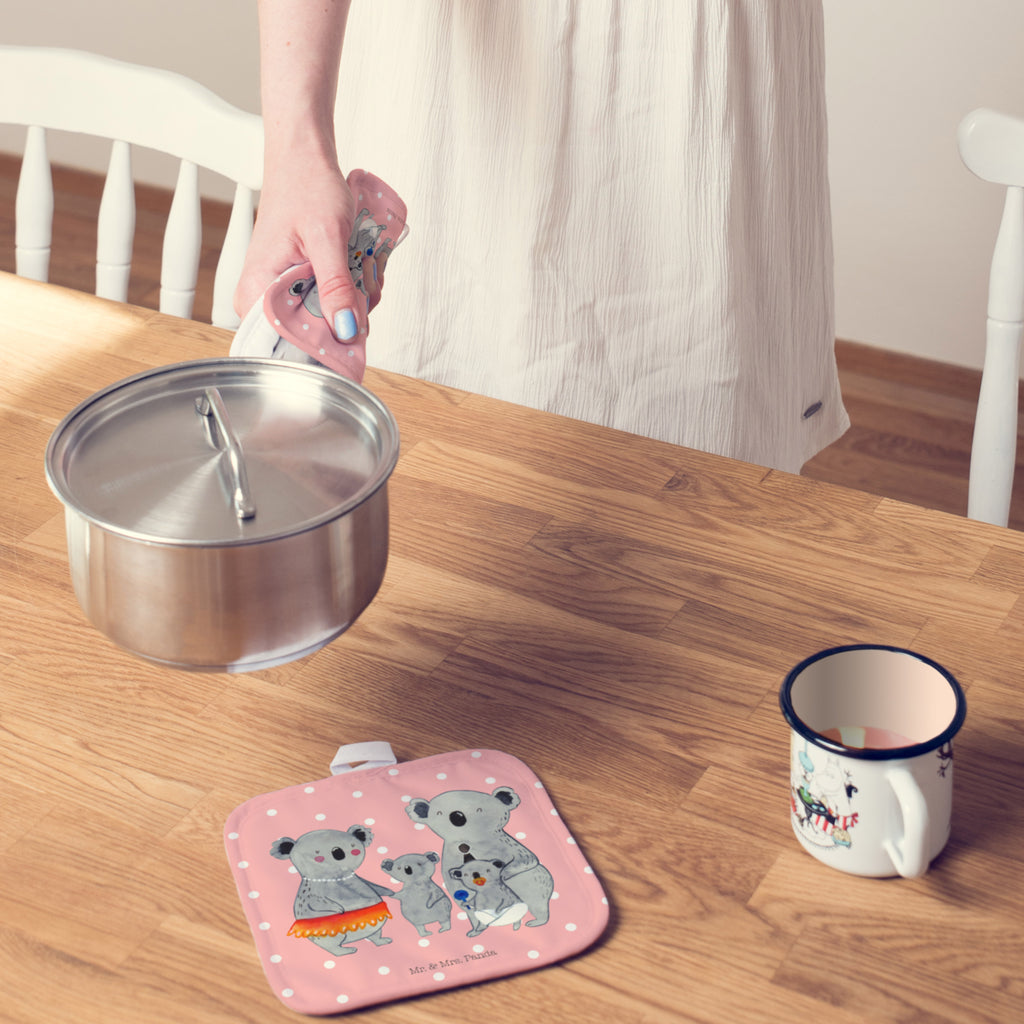 2er Set Topflappen  Koala Familie Topflappen, Topfuntersetzer, Ofenhandschuh, Topflappen Set, Topflappen lustig, Topflappen mit Spruch, Familie, Vatertag, Muttertag, Bruder, Schwester, Mama, Papa, Oma, Opa, Koala, Koalas, Family, Kinder, Geschwister, Familienleben
