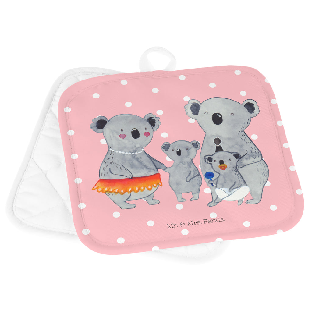 2er Set Topflappen  Koala Familie Topflappen, Topfuntersetzer, Ofenhandschuh, Topflappen Set, Topflappen lustig, Topflappen mit Spruch, Familie, Vatertag, Muttertag, Bruder, Schwester, Mama, Papa, Oma, Opa, Koala, Koalas, Family, Kinder, Geschwister, Familienleben