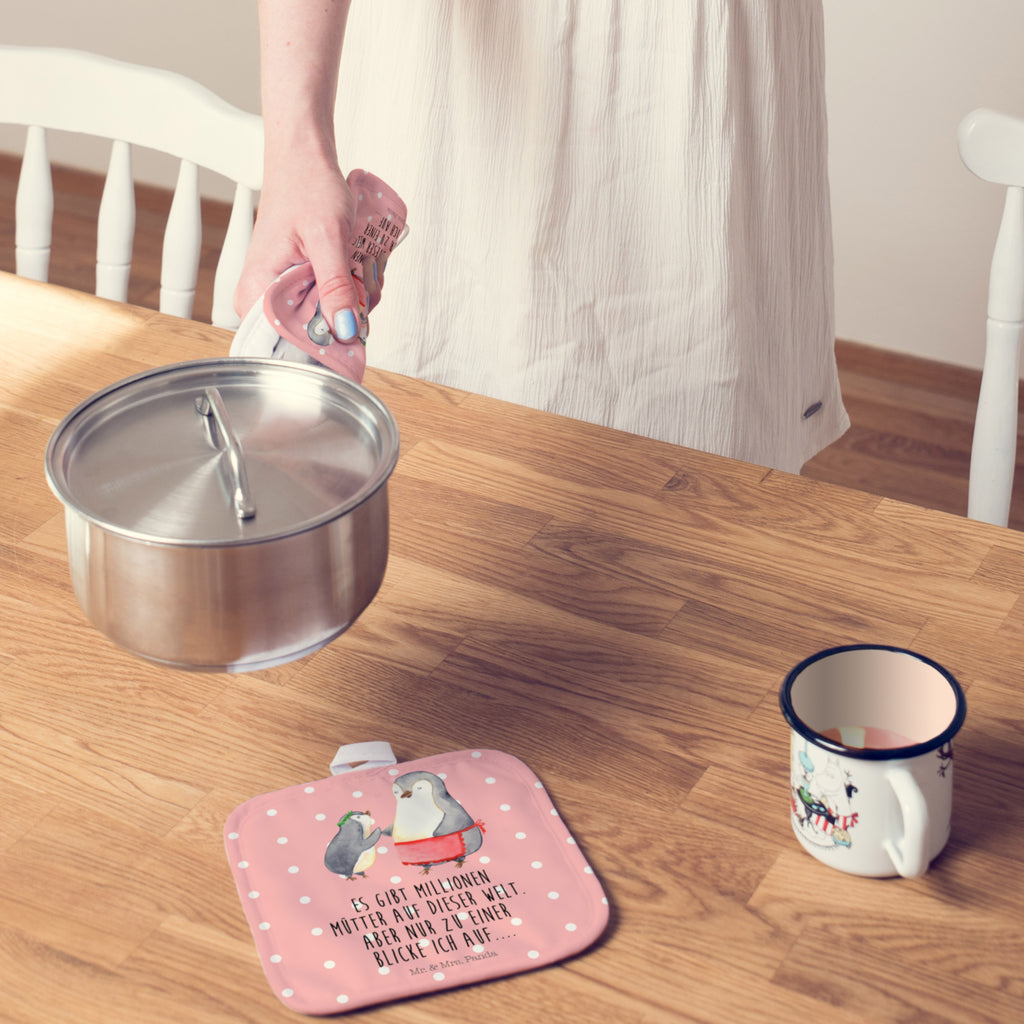 2er Set Topflappen  Pinguin mit Kind Topflappen, Topfuntersetzer, Ofenhandschuh, Topflappen Set, Topflappen lustig, Topflappen mit Spruch, Familie, Vatertag, Muttertag, Bruder, Schwester, Mama, Papa, Oma, Opa, Geschenk, Mami, Mutti, Mutter, Geburststag