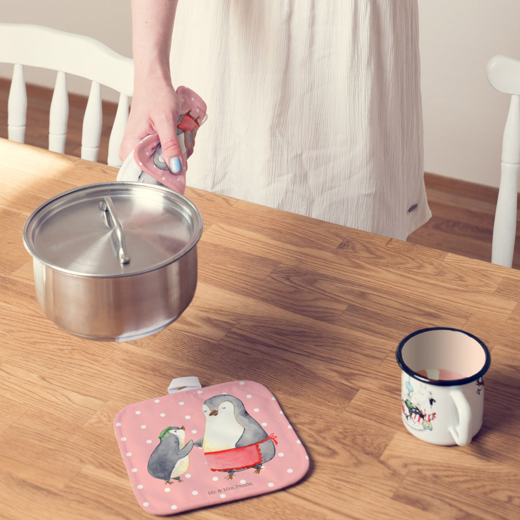 2er Set Topflappen  Pinguin mit Kind Topflappen, Topfuntersetzer, Ofenhandschuh, Topflappen Set, Topflappen lustig, Topflappen mit Spruch, Familie, Vatertag, Muttertag, Bruder, Schwester, Mama, Papa, Oma, Opa, Geschenk, Mami, Mutti, Mutter, Geburststag