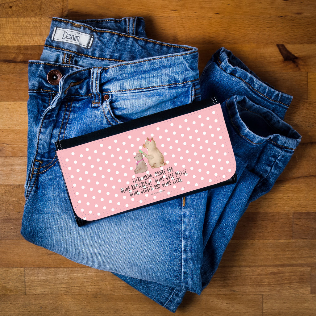 Damen Portemonnaie Bär mit Kind Portemonnaie, Portemonee, Geldbörse, Damen, Groß, XXL, Geldbeutel, Portemonnaies, Familie, Vatertag, Muttertag, Bruder, Schwester, Mama, Papa, Oma, Opa, Geschenk, Mutti, Mutter