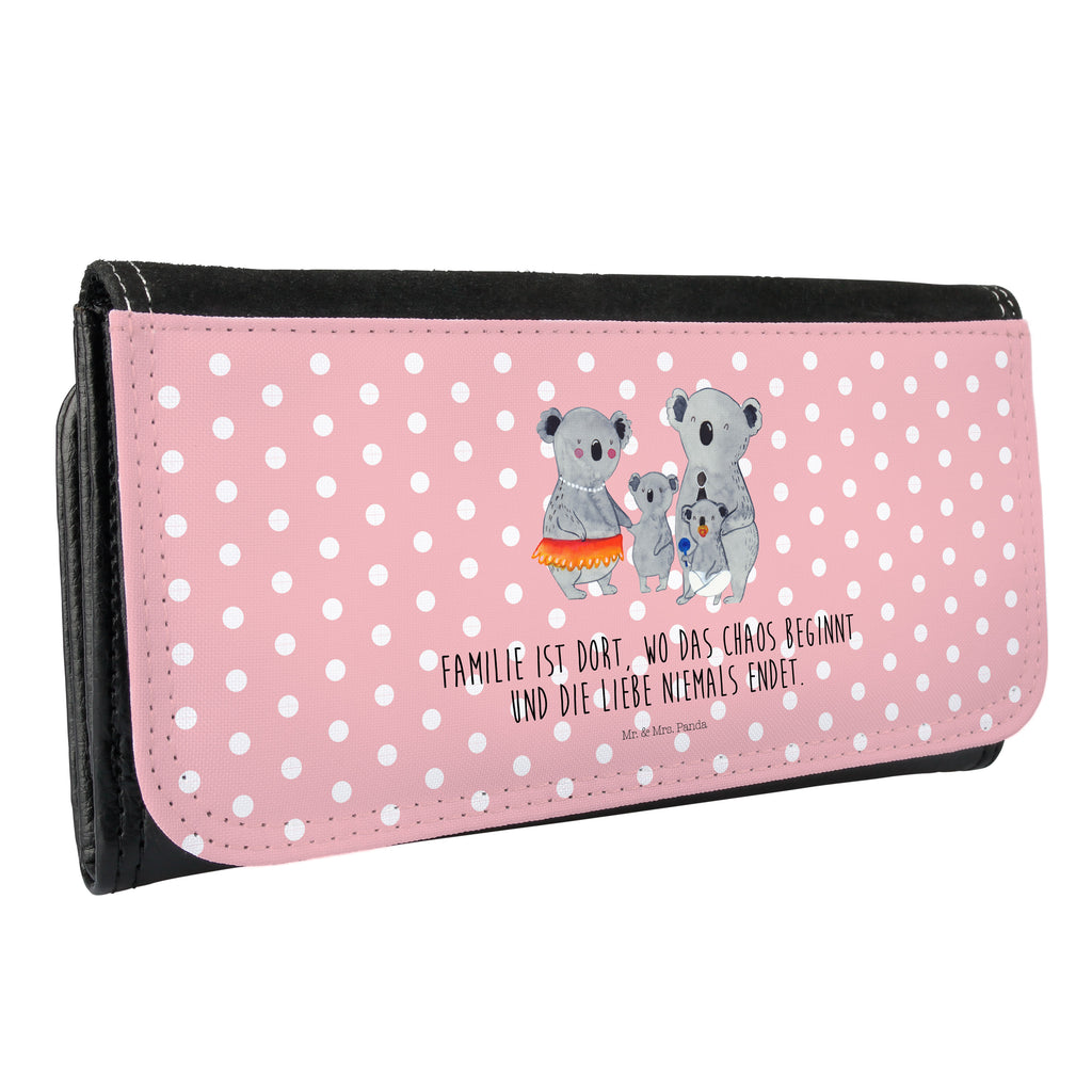 Damen Portemonnaie Koala Familie Portemonnaie, Portemonee, Geldbörse, Damen, Groß, XXL, Geldbeutel, Portemonnaies, Familie, Vatertag, Muttertag, Bruder, Schwester, Mama, Papa, Oma, Opa, Koala, Koalas, Family, Kinder, Geschwister, Familienleben