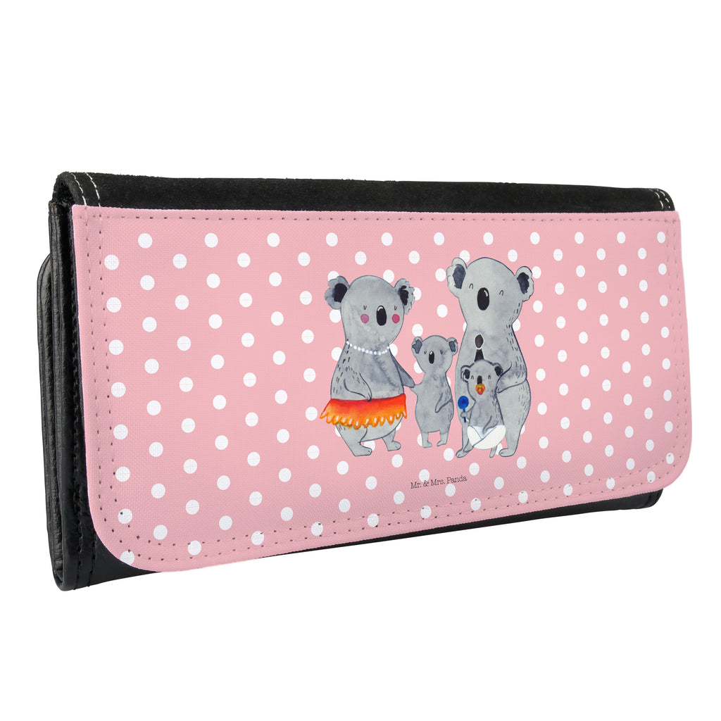Damen Portemonnaie Koala Familie Portemonnaie, Portemonee, Geldbörse, Damen, Groß, XXL, Geldbeutel, Portemonnaies, Familie, Vatertag, Muttertag, Bruder, Schwester, Mama, Papa, Oma, Opa, Koala, Koalas, Family, Kinder, Geschwister, Familienleben
